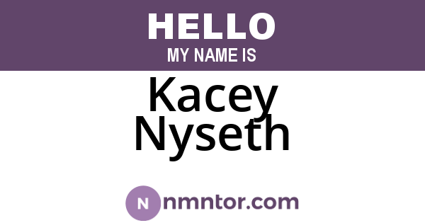 Kacey Nyseth