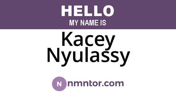 Kacey Nyulassy