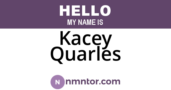Kacey Quarles