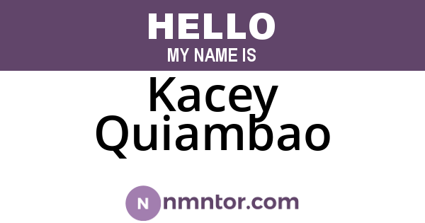 Kacey Quiambao