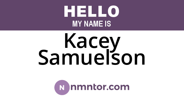 Kacey Samuelson