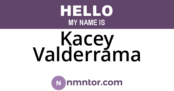 Kacey Valderrama