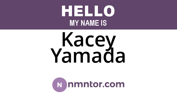 Kacey Yamada