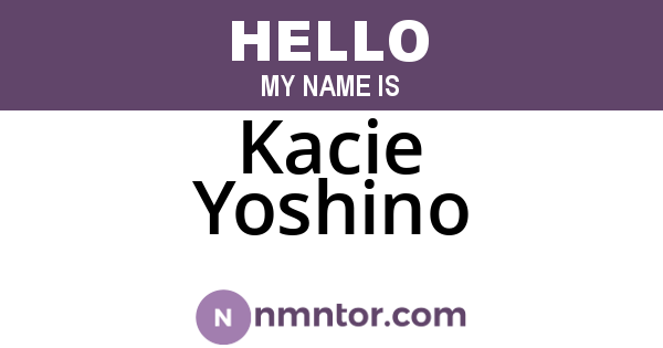 Kacie Yoshino