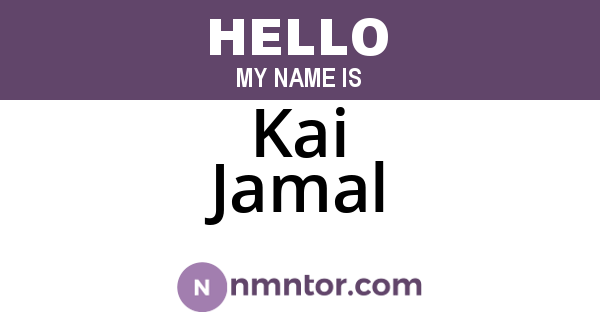 Kai Jamal
