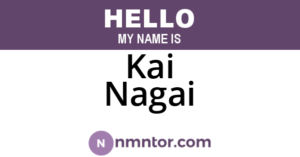 Kai Nagai