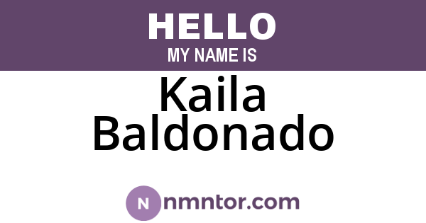 Kaila Baldonado