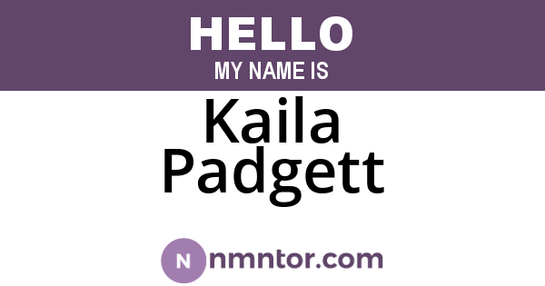 Kaila Padgett