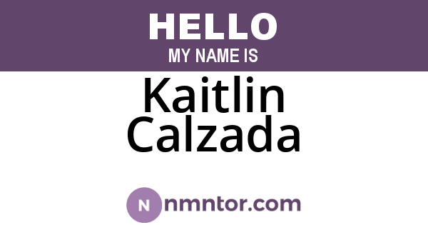 Kaitlin Calzada