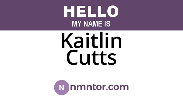 Kaitlin Cutts