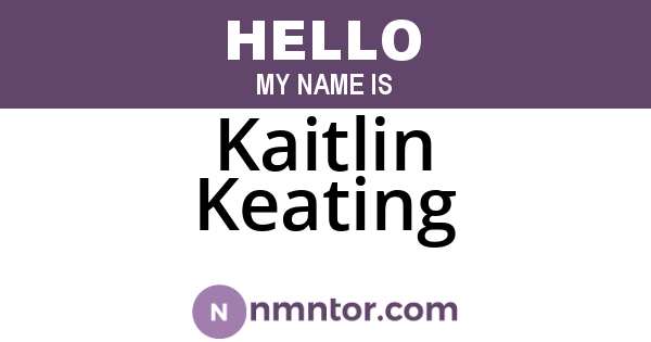 Kaitlin Keating