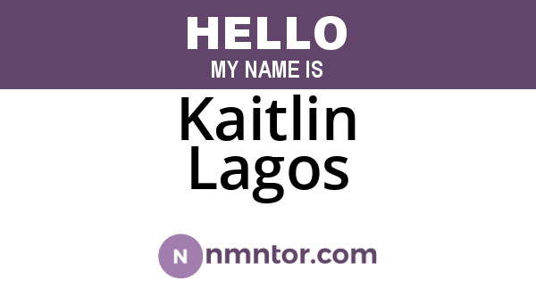 Kaitlin Lagos