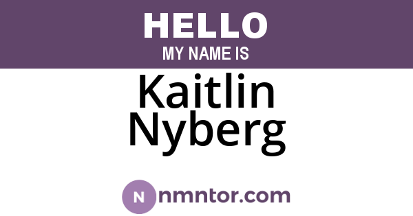 Kaitlin Nyberg