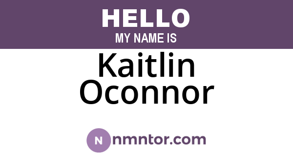 Kaitlin Oconnor
