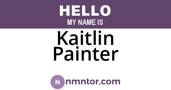 Kaitlin Painter