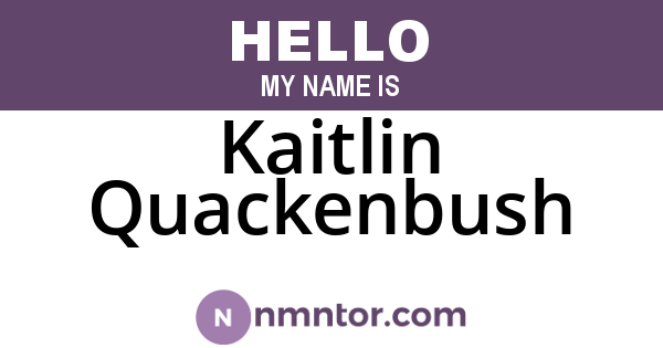 Kaitlin Quackenbush