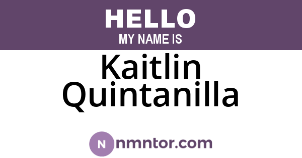 Kaitlin Quintanilla