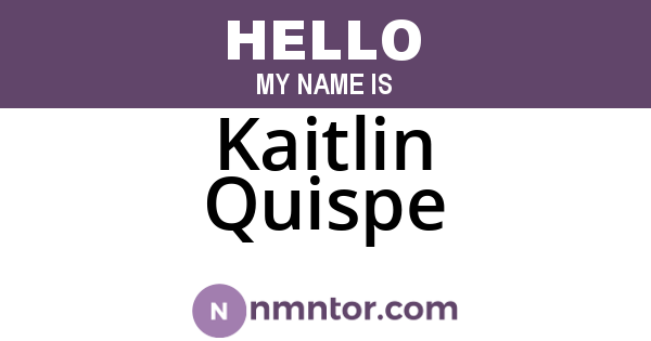 Kaitlin Quispe