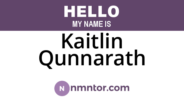 Kaitlin Qunnarath
