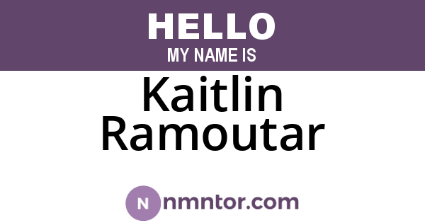 Kaitlin Ramoutar