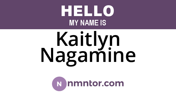 Kaitlyn Nagamine