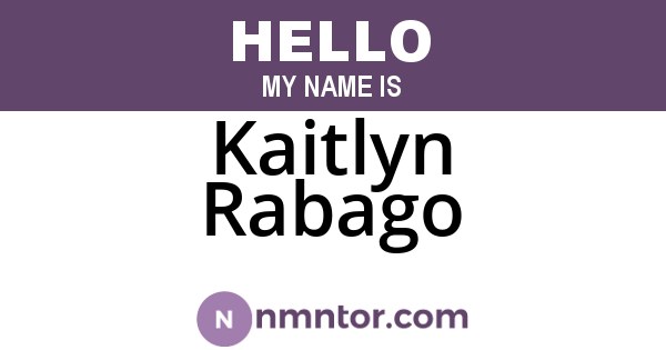 Kaitlyn Rabago
