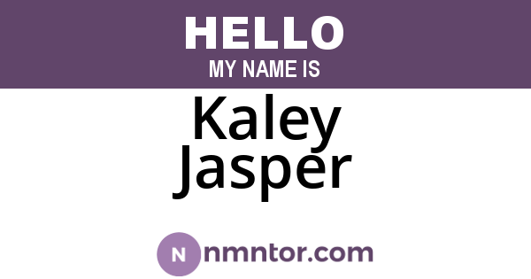 Kaley Jasper