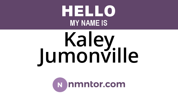 Kaley Jumonville