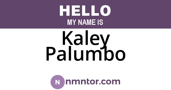 Kaley Palumbo