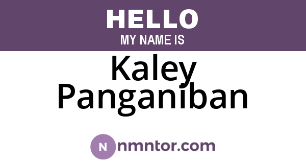 Kaley Panganiban
