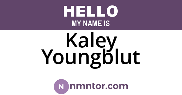 Kaley Youngblut