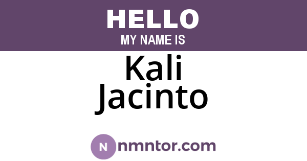 Kali Jacinto