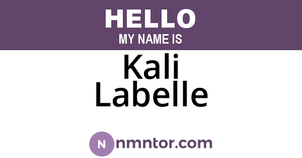 Kali Labelle