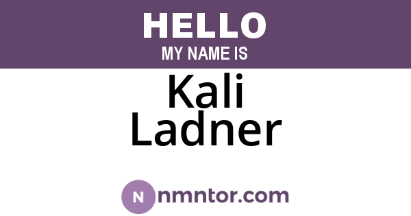 Kali Ladner