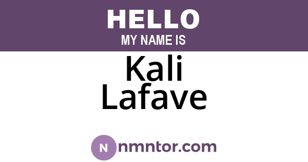 Kali Lafave