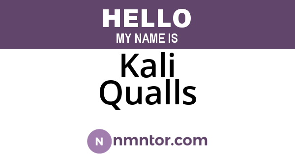 Kali Qualls