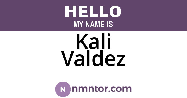 Kali Valdez