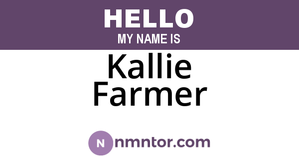 Kallie Farmer