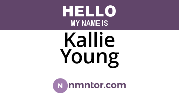 Kallie Young