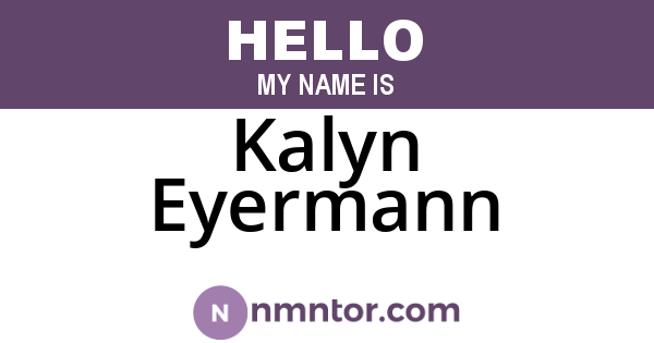 Kalyn Eyermann