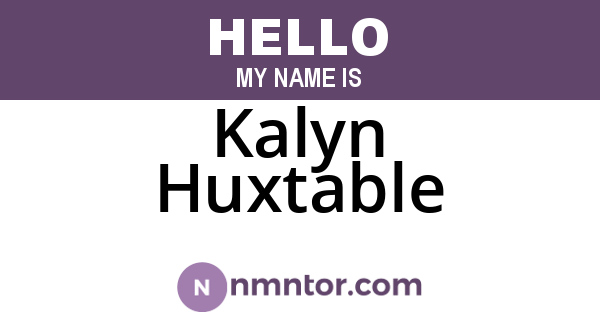 Kalyn Huxtable