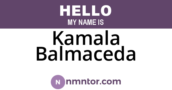 Kamala Balmaceda