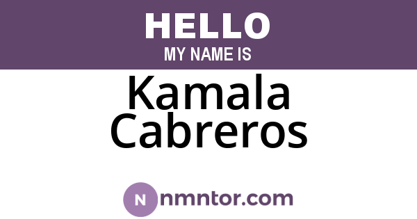 Kamala Cabreros