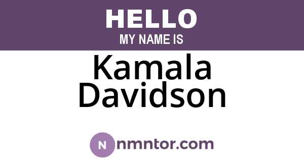 Kamala Davidson