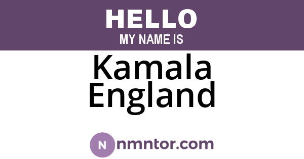 Kamala England
