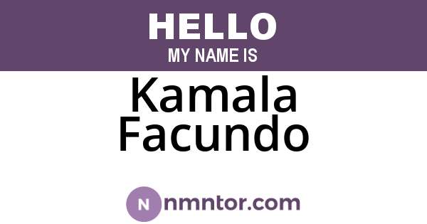 Kamala Facundo
