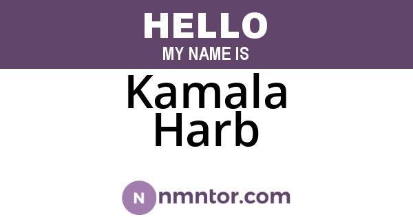 Kamala Harb