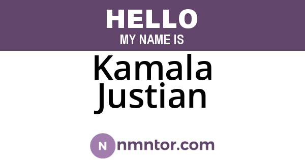 Kamala Justian