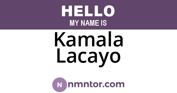 Kamala Lacayo