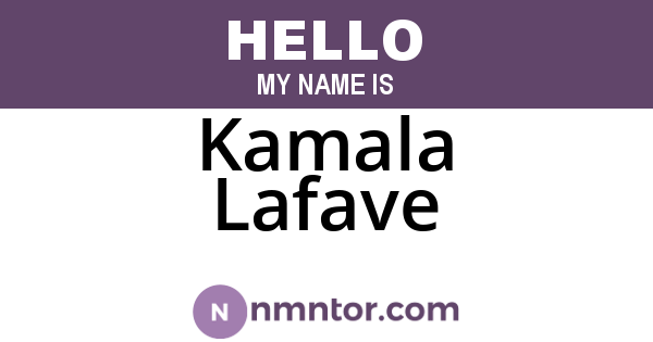 Kamala Lafave